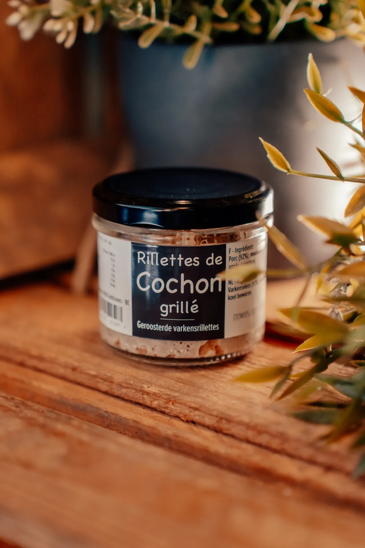 Rillettes de cochon grillé